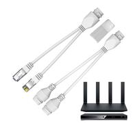 Diviseur de câble Ethernet, diviseur Ethernet 1 à 2, diviseur réseau LAN sécurisé - Dispositif Ethernet Extendeur PoE stable pour une gestion efficace du réseau