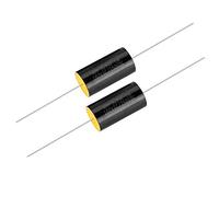 Diviseur de Fréquence de Condensateur 2 Pièces, Condensateur de Haut-parleur de capacité avec Broches en Fil de Cuivre, pour Aigus de Voiture, Diviseur de Fréquence de (3.3uF)