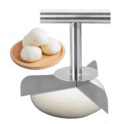 Diviseur De Pâte,3 Parts Égales Et Uniformes En Acier Inoxydable Réutilisable Accessoire - Grattoir de Cuisine pour Aliments,pour Usage Domestique Pains Brioches Gâteaux Biscuits Pizza