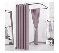Diviseur de pièce portable pour vestiaire pour magasins de vêtements, violet clair, 100 x 100 x 100 cm, idéal pour changer de vêtements et améliorer l'expérience client