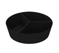 Diviseur de poêle à ragoût - Inserts en silicone réutilisables et étanches | Cuisinez trois plats à la fois | Séparateur lavable au lave-vaisselle pour la plupart des mijoteuses et casseroles rondes |