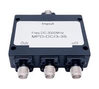 Diviseur de puissance à microbande Tête femelle SMA DC-3000M Microstrip un à trois diviseur de puissance DC-3G
