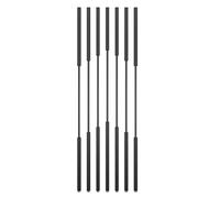 Diviseur de salle de poteau de cloison en métal，écrans de confidentialité Colonne de pièce Colonne de colonne au plafond Slats en métal，séparateur d'espace polyvalent pour le thé/café/hôtel/étalon(10p