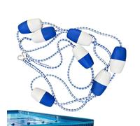 Diviseur de voie de piscine - Corde de sécurité haute visibilité, ligne de bouée pré-assemblée, marqueur de natation multi-usage, ligne de séparation de voie de piscine pour la maison, le public et