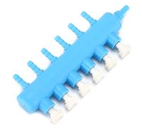 Diviseur d'oxygène d'Aquarium, Valve d'air d'Aquarium Résistante à la Corrosion, Aquaculture Résistante à l'abrasion pour Aquarium, Hôtel, Salle de Poissons (1 min 6 avec