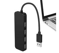 Diviseur USB C à 4 ports | Hub de type C et USB | Adaptateur multiport USB de transfert rapide de données | Extendeur USB ultra fin | Hub de données de base USB multifonction