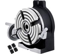Diviseur VEVOR 150mm Pivotant Avec mandrin à 4 mors Vertical Horizontal Table circulaire