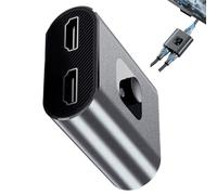 Diviseur vidéo - d'aluminium de 5 × 5 cm | Commutateur avec Design de Sortie 2 en 1, Adaptateur Multi-écran, Distribution de Signal 4K, diviseur | Home cinéma, Configuration