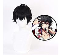 Division Anime Rap bataille hypnose micro Yamada Saburo Cosplay perruque courte noir moelleux cheveux Halloween carnaval Costume perruques KUQX804
