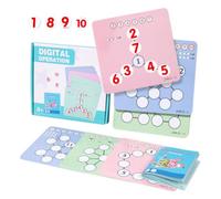 Division Flash Cards, Colorful Portable Reusable Learning Practice Set | Colorful Reusable Design, Portable Interactive Learning Cards, Safe Division Practice, for Home School Kindergarten Preschool