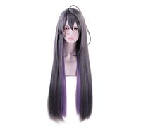 Division hypnosismique Rap bataille Drb perruques gris violet épissure longue droite synthétique cheveux Jakurai Jinguji Ill-doc Cosplay perruque KUMZ6456