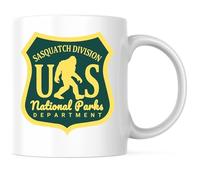 Division Sasquatch Des Parcs Nationaux Américains Tasse Porcelaine Tasses Avec Poignée Tasse À Café Pour Homme Femme Eau 330Ml