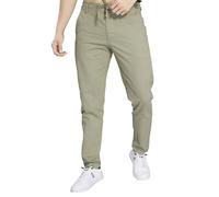 DIVISIVE Pantalon ample en lin mélangé pour homme, ecru, 40