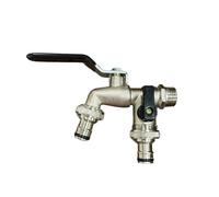 Divisore Per Rubinetto Da Giardino 2 Vie 3/4", Rubinetto Doppia Uscita Acqua | Sdoppiatore Per Irrigazione, Lavaggio Auto, Cura Piante, Giardino E Prato