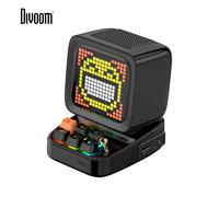 Divoom Ditoo - haut-parleur Portable Bluetooth rétro Pixel Art, alarme-réveil, panneau d'affichage LED, cadeau d'anniversaire, décoration de la maison Rose