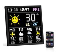 Divoom Pixoo-64 Panneau LED Pixel Art 64 × 64, Wi-FI 2,4 GHz, Noir