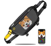 Divoom Pixoo Pixel Art Sling Bag avec écran LED 16X16 contrôlé par application, sac à dos étanche et léger pour homme, femme, randonnée, cyclisme, voyage