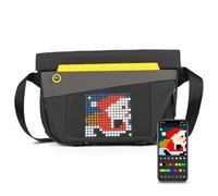 Divoom Pixoo Slingbag-V Sac à bandoulière avec écran d'animation LED personnalisable et contrôle par application, noir, taille unique, noir, One Size, Décontracté