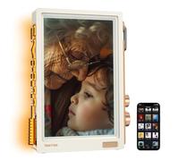 Divoom Times Frame - 64 Go de mémoire - Cadre Photo électronique de 10,1" - Écran IPS HD Transparent - Résolution HD 1280 x 800 - Cadeau pour Femmes et Hommes (Blanc)