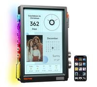 Divoom Times Frame - Cadre photo numérique IPS 10,1'' - Wi-Fi & app - 64 Go - Diaporama - Idée cadeau parents/grands-parents - Noir