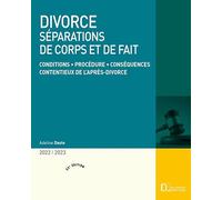 Divorce 2022/23 23ed - Séparations de corps et de fait