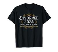 Divorcé 2025 Vintage Divorce Party Divorcee Tee T-Shirt