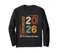 Divorcé 2026 Vintage Divorce Party Divorcee Tee Manche Longue