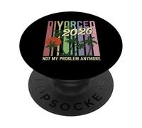 Divorcé 2026 Vintage Divorce Party Divorcee Tee PopSockets PopGrip Adhésif