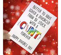 Divorce Cartes Divorced Carte Happy Divorce Jour Drôle Cartes Nouveauté C Cartes Gros Mots Carte Meilleur Ami Carte Just Divorced, Divorce Jour PC220