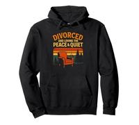 Divorcé et amoureux de la paix et de la tranquillité Funny Vintage Sweat à Capuche