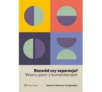 Divorce ou séparation ? Joanna Hetman-Krajewska (Buch auf Polnisch)