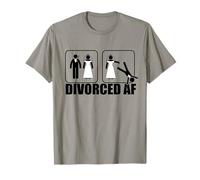 Divorced AF Figurine Humoristique de marié Divorce Stick Memes T-Shirt