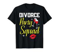 Divorced Party Squad Annulation de Rupture de Mariage T-Shirt Graphique avec Valeur, Homme, Noir, XL