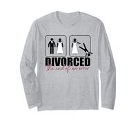 Divorced The End of an Error Figurine de marié Memes Manche Longue