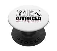 Divorced The End of an Error Figurine de marié Memes PopSockets PopGrip Adhésif