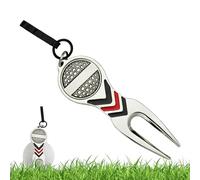 Divot de golf - de zinc 9 x 3 x 1 cm | Fourche de réparation avec aimant | Outil de parcours durable pour la réparation de marque de balle, la réparation de marque de pas de terrain et