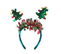 divuukyi Serre-tête élégant sur le thème de Noël avec flocons de neige pour filles Décoration de cheveux pour fêtes et rassemblements