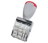 divuukyi Tampon en caoutchouc multifonction en caoutchouc - Dater en anglais - Tampon de bureau pour scrapbooking