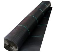 DIWAL Toile De Paillage 1x20M Toile Géotextile Paillage Anti-Mauvaises Herbes Rouleau Tissu Jardin Couverture Sol Résistante UV pour Gravier, Pelouse, Serre, Allées, Patio(1m x 50m)