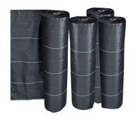 DIWAL Toile De Paillage Contre Les Mauvais Herbes Film De Paillage Anti-Mauvaises Herbes Rouleau Toile Géotextile Jardin Couverture Sol Résistante UV pour Parterres, Allée, Terrasse, Gazon(1m x 100m)
