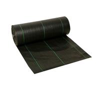 DIWAL Toile De Paillage Rouleau Film De Paillage Anti-Mauvaises Herbes Toile Jardin Géotextile Couverture Sol Résistante UV pour Gravier, Pelouse, Terrasse, Extérieur (1m x 50m)