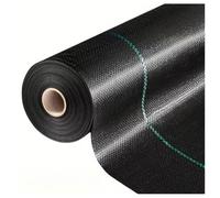 DIWAL Toile De Paillage Rouleau Toile Anti-Mauvaises Herbes Géotextile Paillage Jardin Couverture Sol UV Stable pour Allées, Massifs, Serre, Pelouse, Extérieur(1m x 200m)