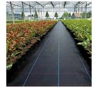 DIWAL Toiles De Paillage 1m X 20m Anti-Mauvaises Herbes Rouleau Géotextile UV Résistance Couverture Sol Jardin Potager Allées Terrasse Massifs Extérieur(1m x 200m)