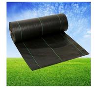 DIWAL Toiles De Paillage Géotextile Résistante, Toile Anti-Mauvaises Herbes pour Jardin, Couverture De Sol Allées, Graviers, Terrasse, Massifs, Empêche Croissance des Mauvaises Herbes(1m x 50m)