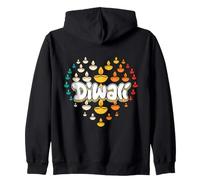 Diwali Happy Diwali Deepavali pour Festival de lumière Indienne Sweat à Capuche