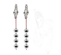 DIWANAE Pinces à tétons BDSM avec boules de poids Pinces à tétons sexuelles Pinces à tétons lourdes avec pinces à tétons de poids Fétiche BDSM SM Bondage Jouets sexuels érotiques for femmes (Size : (