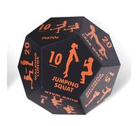 diwedaso Ajoutez du Plaisir à Votre Routine de Fitness avec des dés numériques arrondis à 12 Faces. Restez motivé. Dés de Fitness à 12 Faces en PU. Dés de Jeu de Fitness, Orange