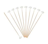 diwedaso Dissolvant de cérumen à long manche, oreille doux et confortable, bâton de nettoyage d'oreille, outil de nettoyage de bâton de pour la maison, Blanc, S