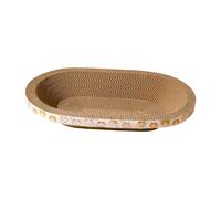 diwedaso Griffoir ondulé pour Chat, protège-lit/griffoir, gamelle pour Chat, idéal pour se prélasser sur Un lit Un canapé, nichoir pour Dormant, Brun, Moyen