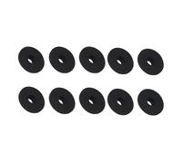 diwedaso Joint en caoutchouc pour réservoir de toilettes, joint d'étanchéité durable pour fixation de la lunette arrière, entretien facile, antidérapant, Noir, Diamètre intérieur 8 mm